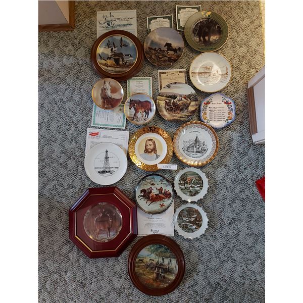 Asst decorative plates