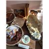 Image 2 : 3 Norman Rockwell plates, vase, polar bear mother & cub figure, mini tea & saucer sets, 2-pc horse f