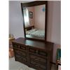 Image 6 : Bed frame with headboard (bedding, mattress, box spring not included), 4-drawer chest of drawers, dr
