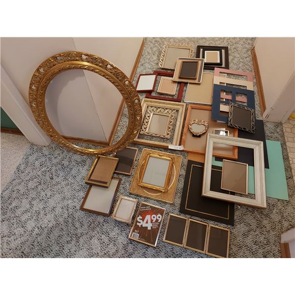 Asst empty frames, mattes