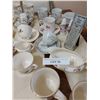 Image 4 : Asst teacups and saucers, salt & pepper sets, teapots, 50th Anniversary mugs (collector) keepsake, g