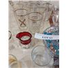 Image 5 : Asst glasses (incl collector designs); glass serving bowls; dessert bowls; cream and sugar dishes; n
