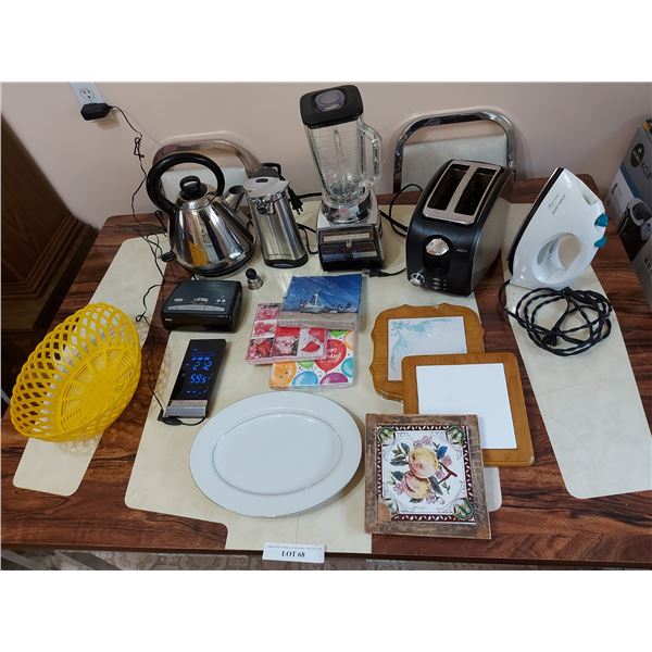 Accu-temp; RCA clock radio; Black & Decker Elect ???; Hamilton Beach can opener; Sears Lady Kenmore 