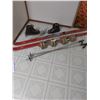 Image 1 : Kitzbuhel Arlberg cross country vintage skis; boots size 10 and poles; barbells with 4 1.1 Kg weight