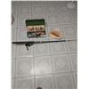 Image 1 : South Bend Black Beauty Fishing Rod & Reed; tackle box and large seashell