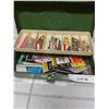 Image 8 : South Bend Black Beauty Fishing Rod & Reed; tackle box and large seashell
