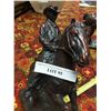 Image 3 : 2 Bronze type statues, cowboy & more & foal