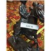 Image 4 : 2 Bronze type statues, cowboy & more & foal