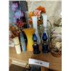 Image 3 : Vintage asst perfume bottles; milk glass vases; candles; hurricane lamps