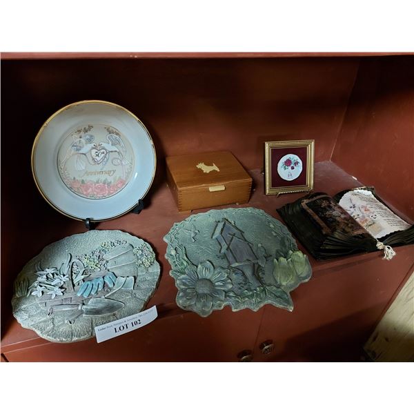Decorative 3D garden stepping stones; 50th Anniversary decorative plate; 40th anniversary mini plate