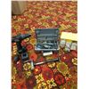 Image 1 : Craftsman Cordless Drill with charger; Craftsman Rotary Tool; small organizer drawers; plastic heade