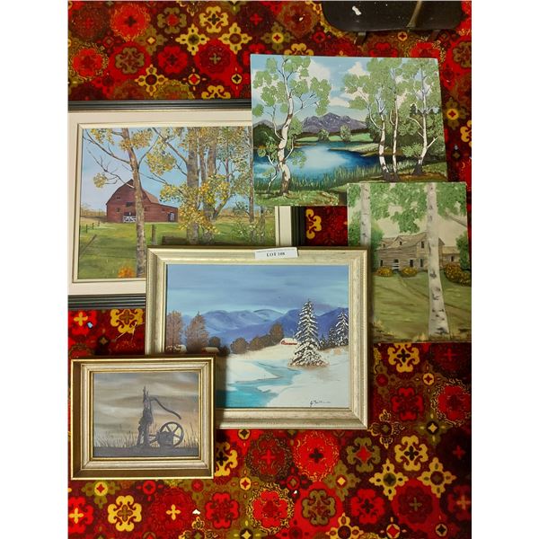 5 Joyce McMillan paintings