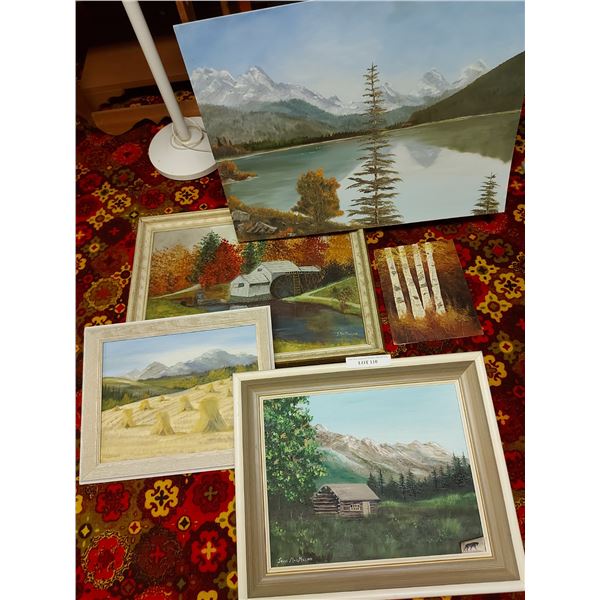 Joyce McMillan 5 Paintings