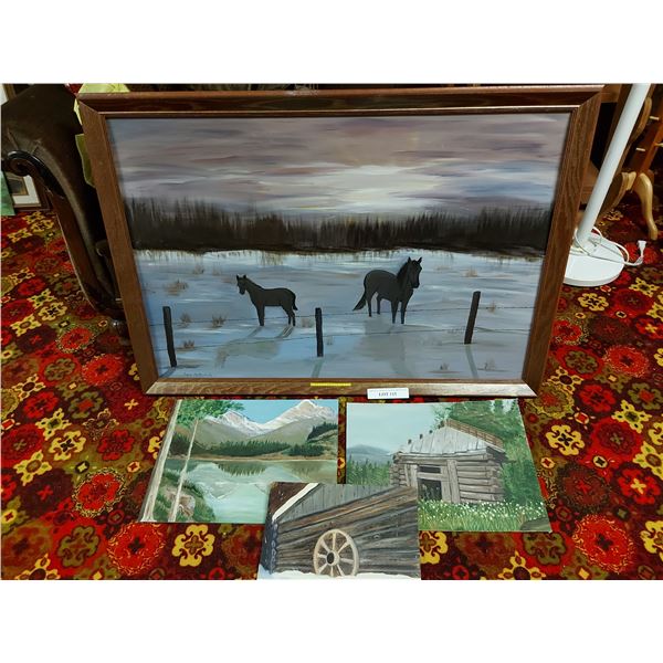 4 Various Joyce McMillan Paintings