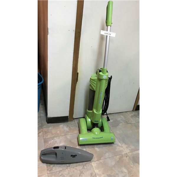 Dirt Devil Express Vacuum (tested) & Shark Cordless Hand Vacuum (no charger - not tested)