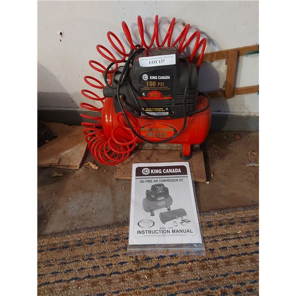 King Canada air compressor