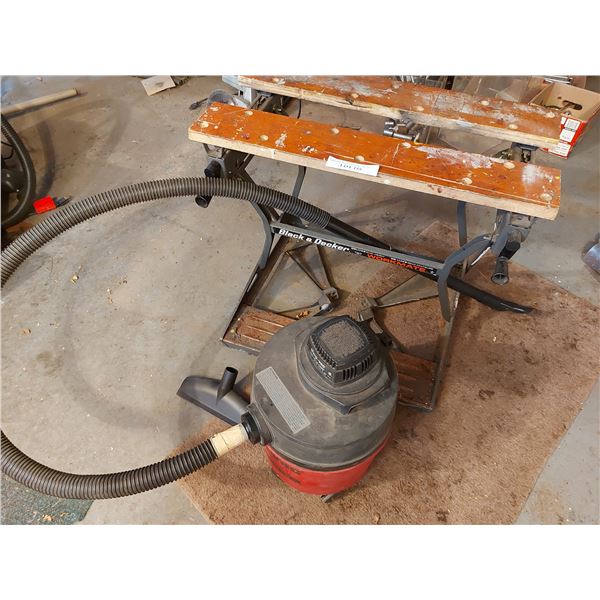 Black & Decker Workmate - deluxe dual height; Shop-vac wet/dry vacuum - 4 gal w/hose
