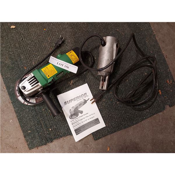 Sears Craftsman chainsaw sharpener; Superior angle grinder