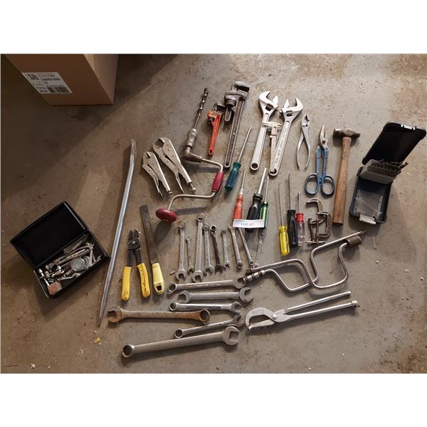 Asst tools incl drill bits