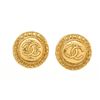 Image 1 : Chanel Gold CC Disc Earring