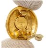 Image 4 : Chanel Gold CC Disc Earring