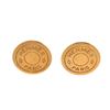 Image 1 : Hermes Gold Sellier Earrings