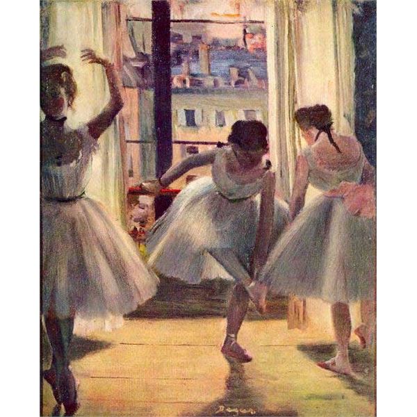 Edgar Degas - Three Dancers In A Practice Room