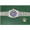 Image 5 : Rolex Mens Stainless Steel Blue Vignette Diamond & Sapphire Datejust Wristwatch