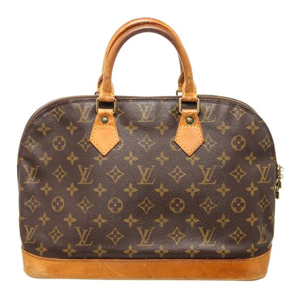 Louis Vuitton Brown Alma PM Satchel Bag