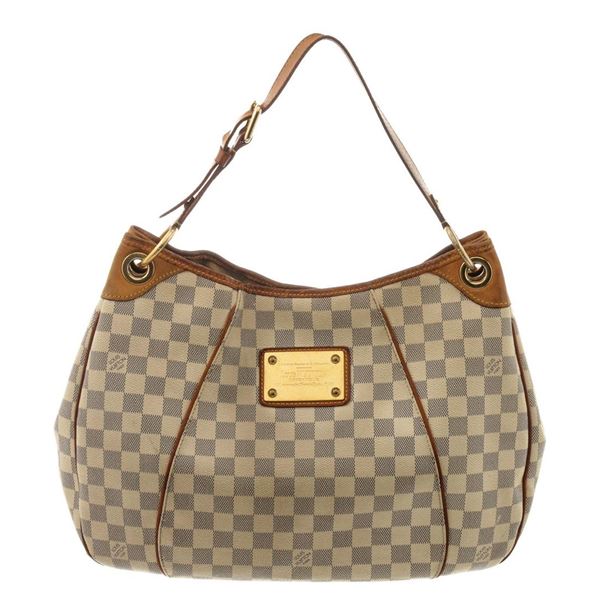 Louis Vuitton Beige Damier Canvas Galliera PM Hobos Bag