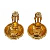 Image 2 : Chanel Gold CC Disc Earring