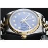 Image 2 : Rolex Mens 2 Tone Blue Diamond 36MM Oyster Perpetual Datejust Wristwatch