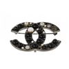 Image 1 : Chanel Black Rhinestone CC Brooch