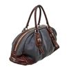 Image 3 : Prada Blue Denim Leather Bowler Shoulder Bag