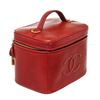 Image 2 : Chanel Red Patent Leather Vanity Case