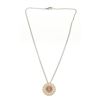 Image 1 : Chanel Silver Camelia CC Necklace