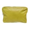 Image 1 : Bottega Venetta Green Leather Inrecciato Pouch Wallet