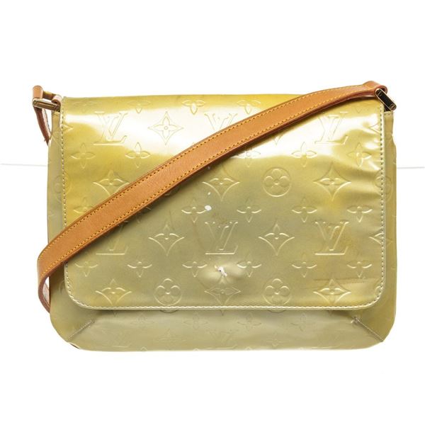 Louis Vuitton Green Vernis Leather Thompson Street Shoulder Bag