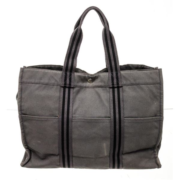 Hermes Grey Herline GM Tote Bag