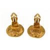 Image 2 : Chanel Gold Round CC Earrings