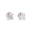 Image 1 : 1.10 ctw Diamond Stud Earrings - 14KT White Gold