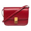 Image 1 : Celine Red Calfskin Medium Classic Shoulder Bag