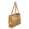 Image 2 : Chanel Beige Canvas Leather CC Chain Tote Bag