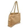 Image 3 : Chanel Beige Canvas Leather CC Chain Tote Bag