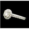 Image 1 : 1.54 ctw Diamond Ring - 14KT White Gold