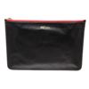 Image 1 : Alexander McQueen Black Leather Zip Clutch Bag
