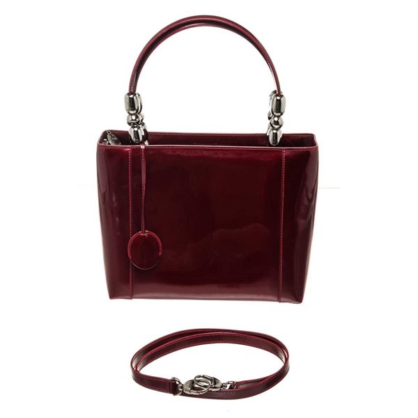 Christian Dior Red Leather Malice Tote Bag