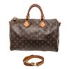 Image 1 : Louis Vuitton Brown Monogram Canvas Speedy 35cm Satchel Bag