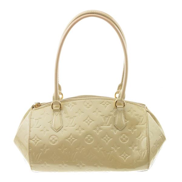Louis Vuitton White Monogram Vernis Rosewood Shoulder Bag