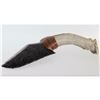 Image 2 : Handcrafted Flint Knapped Deer Antler Knife